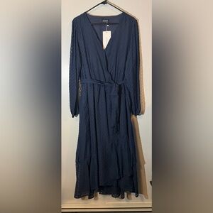 BloomChic Navy Long Sleeve Dress